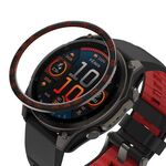 Per Garmin Fenix ​​8 AMOLED 43mm Smart Watch Cornice ad anello in metallo (nero rosso)