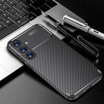 Per Samsung Galaxy S25+ 5G Custodia per telefono in TPU antiurto con trama in fibra di carbonio (nero)