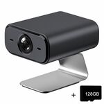 Telecamera di sorveglianza wireless per interni ed esterni con visione notturna HD da 30 W, scheda di memoria: 128 GB