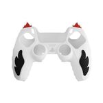 Per Sony PS5 Custodia protettiva in silicone per gamepad Flame (bianco)