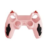Per Sony PS5 Custodia protettiva in silicone per gamepad Flame (rosa)