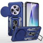 Per Redmi 14C Armor PC + TPU Camera Shield Phone Case (blu navy)