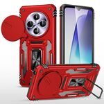 Per Redmi 14C Armor PC + TPU Camera Shield Phone Case (Rosso)