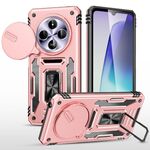 Per Redmi 14C Armor PC + TPU Camera Shield Phone Case (oro rosa)