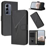 Per Infinix Hot 50 Pro+ 4G Custodia in pelle con fibbia a motivo triangolare (nero)