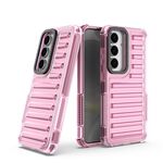 Per Samsung Galaxy S25 5G Custodia per telefono con airbag in TPU ibrido per PC ad alta trasparenza (rosa)