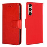 Per Sony Xperia 1 VI Custodia in pelle con texture cristallina (rosso)