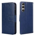 Per Sony Xperia 1 VI Custodia in pelle con texture cristallina (blu reale)
