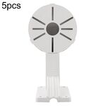 5 pz. Supporto da parete universale in plastica per telecamera di sorveglianza, modello: 1258 (bianco)