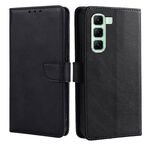 Per Infinix Hot 50 4G Custodia per telefono in pelle con fibbia a ribalta e texture in vitello (nero)