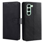 Per Infinix Hot 50 5G Custodia in pelle con fibbia a ribalta e texture in vitello (nero)