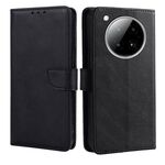 Per Infinix Zero 40 4G Custodia per telefono in pelle con fibbia a ribalta e texture in vitello (nero)