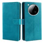 Per Infinix Zero 40 4G Custodia per telefono in pelle con fibbia a ribalta e texture in vitello (azzurro chiaro)