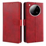 Per Infinix Zero 40 4G Custodia per telefono in pelle con fibbia a ribalta e texture in vitello (rosso)