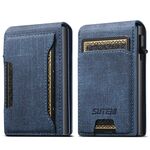 Suteni Denim Texture Key Press Automaticamente Pop Up Card Box (Blu)