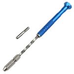 Mini trapano a mano Strumento semiautomatico per perforazione di fori Macchina per arti e mestieri Strumento per perforazione di fori in giada (blu)