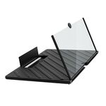 Supporto per telefono cellulare con amplificatore per schermo estraibile da 20 pollici HD per visualizzazione da tavolo (nero)