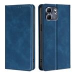 Per Infinix Hot 50i 4G Custodia in pelle magnetica Skin Feel (blu)