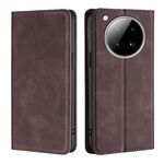 Per Infinix Zero 40 4G Custodia per telefono in pelle magnetica Skin Feel (marrone scuro)