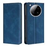 Per Infinix Zero 40 4G Custodia magnetica in pelle con effetto pelle (blu)