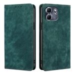 Per Infinix Hot 50i RFID Anti-furto Spazzola Magnetico Custodia in Pelle per Telefono (Verde)