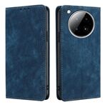 Per Infinix Zero 40 4G RFID Anti-furto Spazzola Magnetico Custodia in Pelle per Telefono (Blu)
