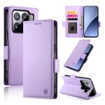 Per Xiaomi 15 Pro Custodia per telefono in pelle smerigliata magnetica con fibbia laterale (viola)