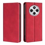 Per Redmi 14C 4G Custodia in pelle magnetica Skin Feel (rosso)