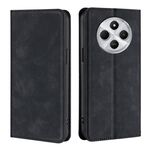 Per Redmi 14C 4G Custodia in pelle magnetica Skin Feel (nera)