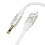 Borofone BL22 Cavo audio AUX Dignity in lega di zinco da 3,5 mm a 8 pin, lunghezza: 1 m (bianco)
