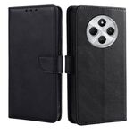 Per Redmi 14C 4G Custodia in pelle con fibbia a ribalta con texture in vitello (nero)