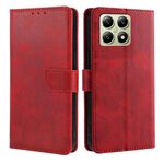 Per Xiaomi Mi 14T 5G Custodia in pelle con fibbia a ribalta con texture in vitello (rosso)