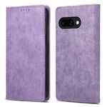 Per Google Pixel 9a Business Custodia per telefono in pelle magnetica RFID tinta unita (viola)
