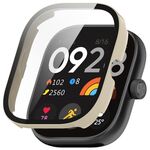 Per Redmi Watch 5 eSIM Pellicola temperata Custodia protettiva per orologio PC integrata (bianco avorio)