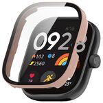 Per Redmi Watch 5 eSIM Pellicola temperata Custodia protettiva per PC integrata (rosa ciliegia)