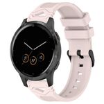 Per Garmin Watch 22mm Cinturino in silicone con fibbia nera punteggiata (rosa)