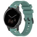 Per Garmin Watch 22mm Cinturino in silicone con fibbia nera punteggiata (due colori + verde oliva)