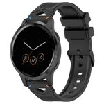 Per Garmin Watch 22mm Cinturino in silicone con fibbia nera punteggiata (due colori + nero)