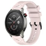 Per Amazfit Watch 22mm Cinturino in silicone con fibbia nera punteggiata (rosa)