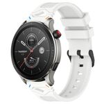 Per Amazfit Watch 22mm Cinturino in silicone con fibbia nera punteggiata (due colori + bianco)