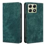 Per Xiaomi 14T 5G RFID Antifurto Spazzola Magnetico Custodia in Pelle per Telefono (Verde)
