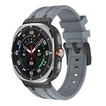Per Samsung Galaxy Watch Ultra 47mm AP Series Liquid Silicone Watch Band (Nero Grigio)