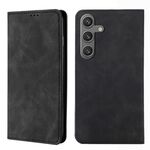 Per Samsung Galaxy S25 5G Custodia magnetica in pelle Skin Feel (nera)