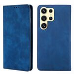 Per Samsung Galaxy S25 Ultra 5G Custodia magnetica in pelle Skin Feel (blu)