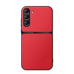 Per Samsung Galaxy S23+ 5G Custodia per telefono antiurto magnetica in pelle Litchi a copertura totale (rossa)