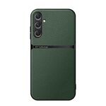Per Samsung Galaxy S24 FE 5G Custodia per telefono antiurto magnetica in pelle Litchi con copertura totale (verde)