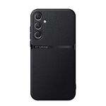 Per Samsung Galaxy S24 5G Custodia per telefono antiurto magnetica in pelle Litchi con copertura totale (nera)