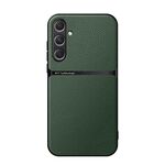 Per Samsung Galaxy S24+ 5G Custodia per telefono antiurto magnetica in pelle Litchi con copertura totale (verde)