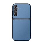 Per Samsung Galaxy S24+ 5G Custodia per telefono antiurto magnetica in pelle Litchi a copertura totale (blu)