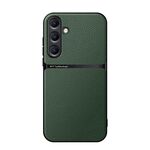 Per Samsung Galaxy S25 5G Custodia per telefono antiurto magnetica in pelle Litchi con copertura totale (verde)